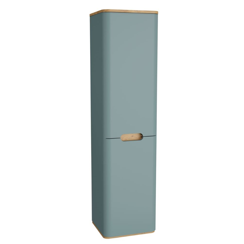 Photo of VitrA Sento tall unit with 2 doors in fjord green